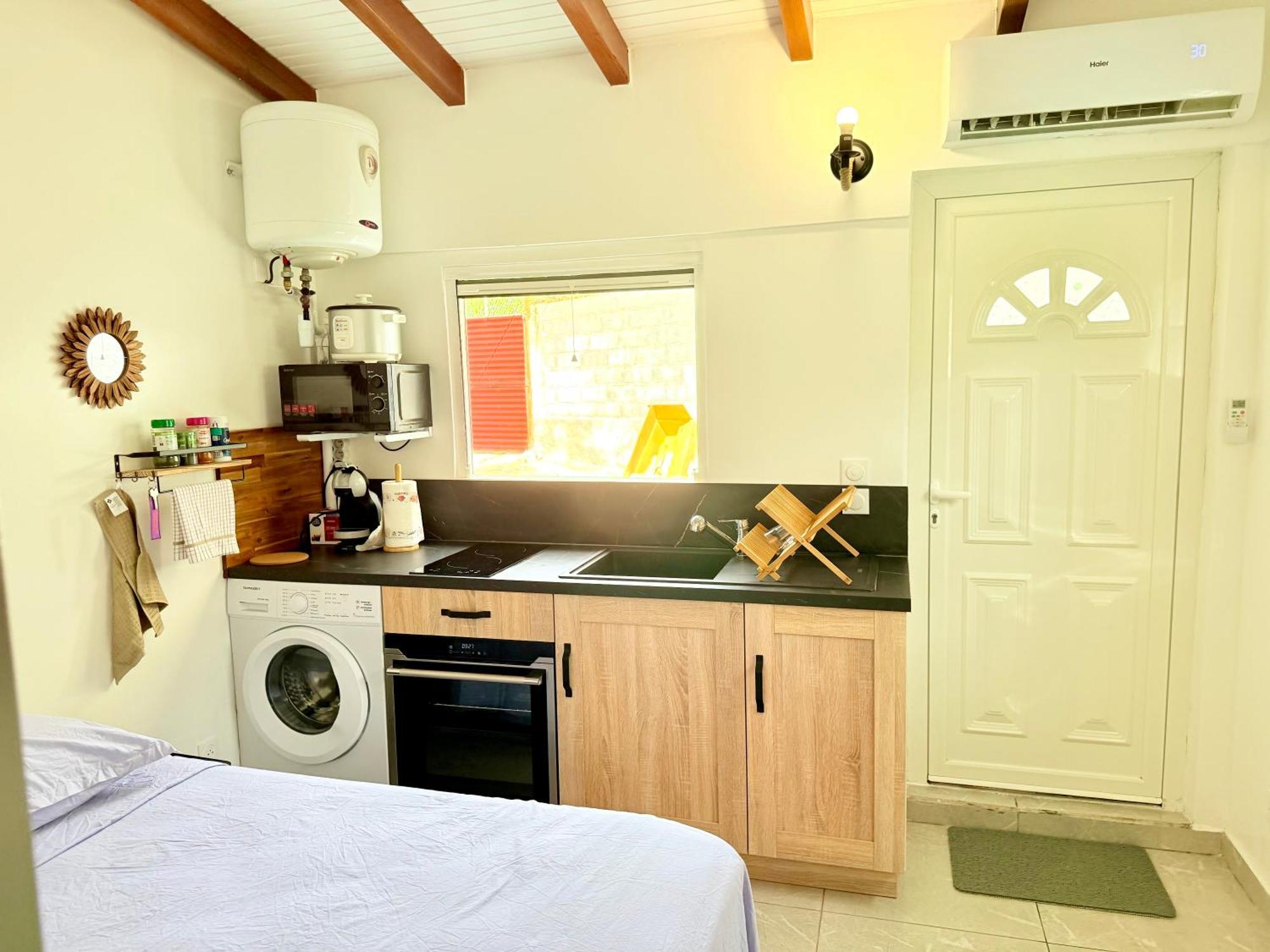 Studio Cosy Equipe A 5Min De La Plage Vieux-Habitants Exterior foto